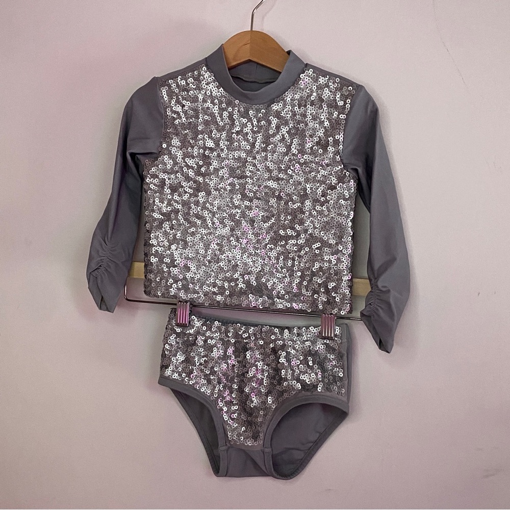 Sequin Swim / Play Set - Silver - iloveplum